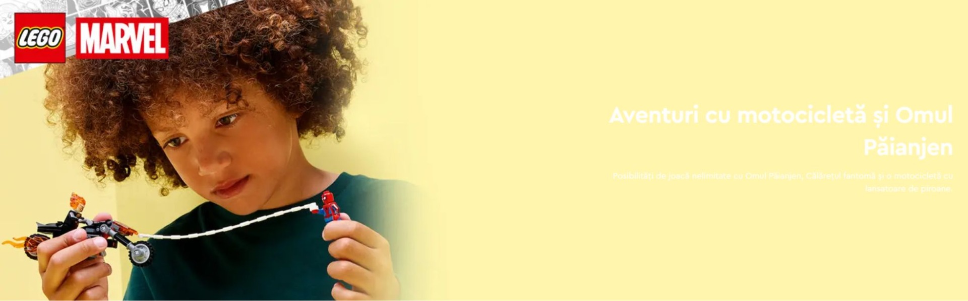 Omul Păianjen vs Călărețul fantomă pe motocicletă